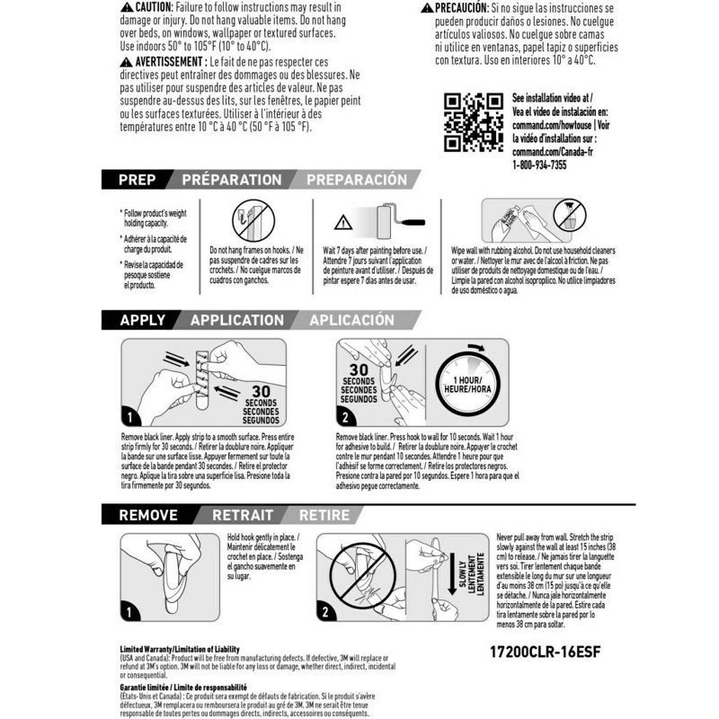 slide 7 of 11, Command Refill Strips Tape: 3M Command Hook Refills, Adhesive Hooks, White, 16 Pack, 4 lb Capacity, 16 ct; 4 lb