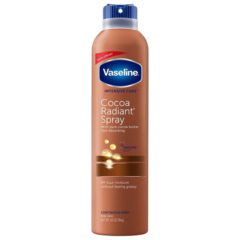 slide 1 of 6, Vaseline Intensive Care Cocoa Radiant Spray Moisturizer Cocoa Butter - 6.5oz, 6.5 oz