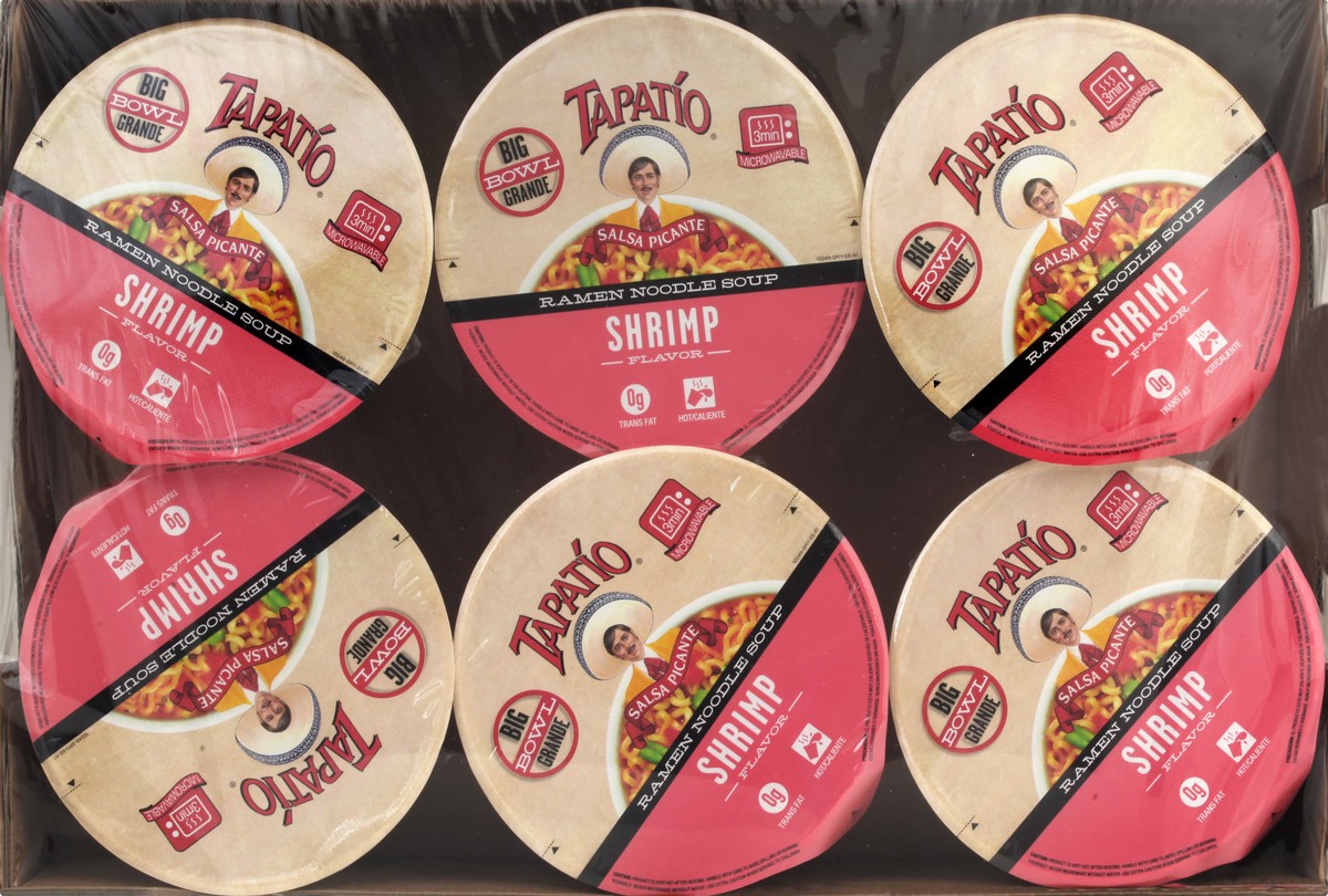 slide 8 of 13, Tapatio Shrimp Flavor Ramen Noodle Soup 6 ea, 6 ct