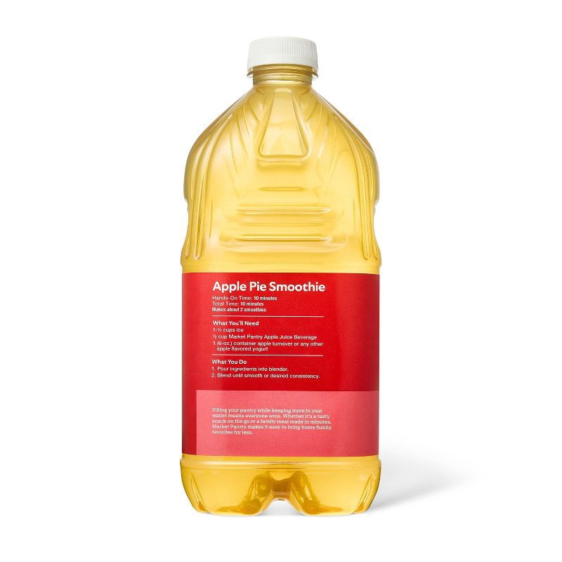 slide 4 of 4, Reduced Sugar Apple Juice - 64 fl oz Bottle - Market Pantry™, 64 fl oz