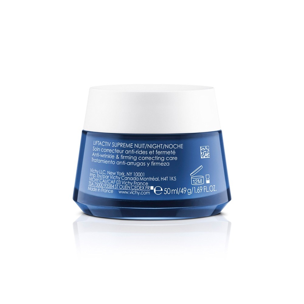slide 3 of 7, Vichy LiftActiv Supreme Anti-Aging and Firming Night Cream Face Moisturizer, 1.69 oz