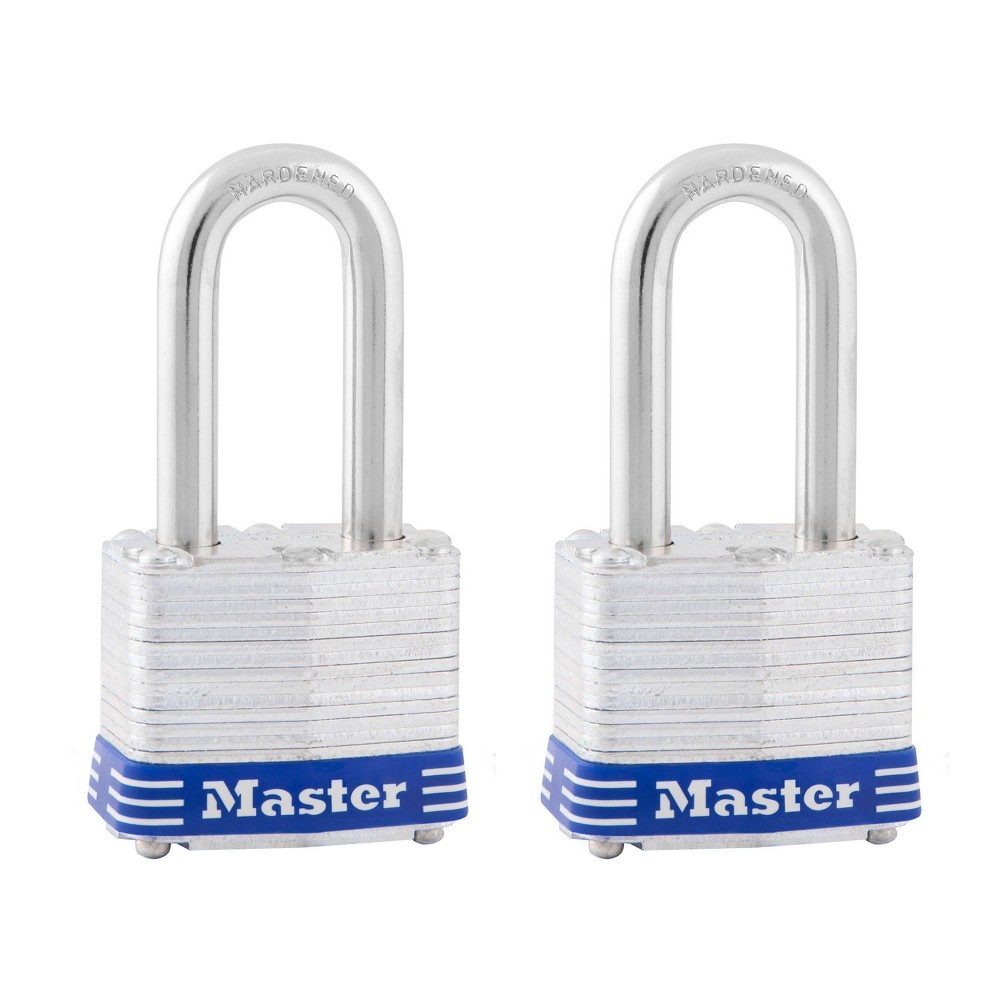 slide 2 of 3, Master Lock 2pk Key Padlock, 2 ct