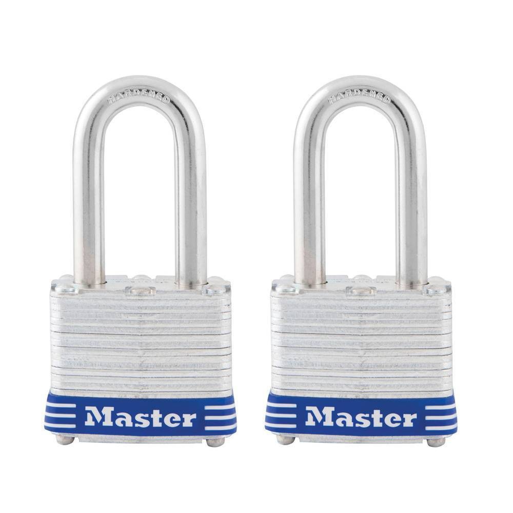 slide 1 of 3, Master Lock 2pk Key Padlock, 2 ct