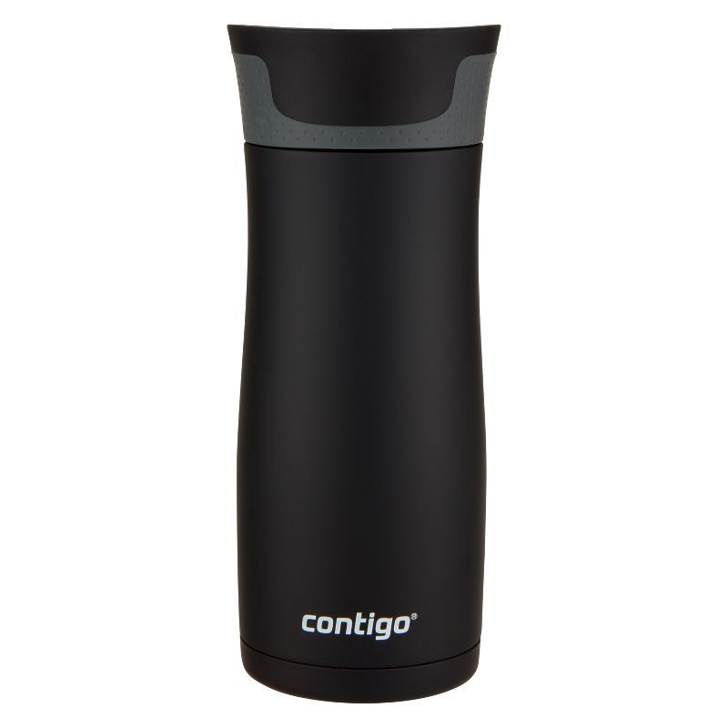 slide 4 of 7, Contigo West Loop 16oz Stainless Steel Travel Mug Matte Black: Autoseal, Spillproof, Leakproof, Vacuum-Insulated, BPA-Free, 16 oz