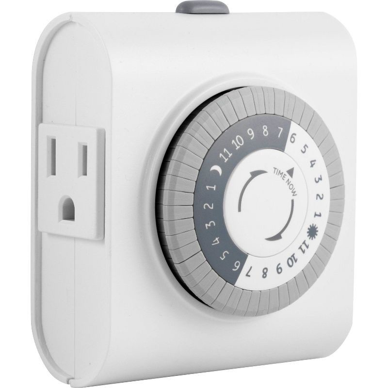 GE Indoor Mechanical Timer 24hr with 2 Outlets