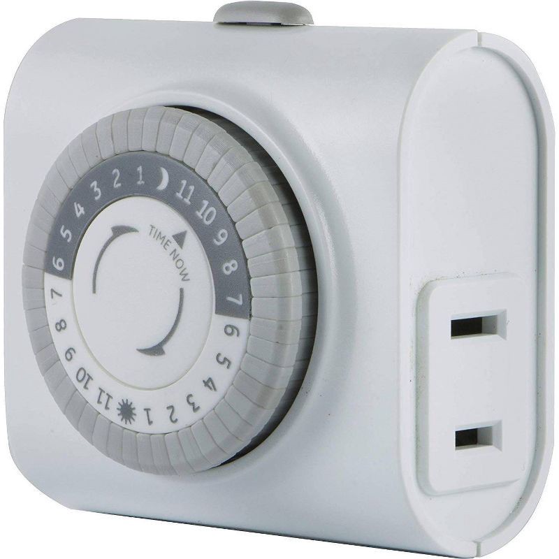 slide 4 of 8, General Electric GE Indoor Mechanical Timer 24hr with 1 Outlet, 1 ct