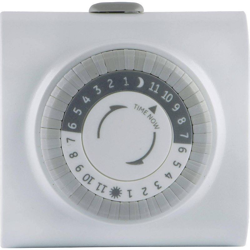 slide 3 of 8, General Electric GE Indoor Mechanical Timer 24hr with 1 Outlet, 1 ct