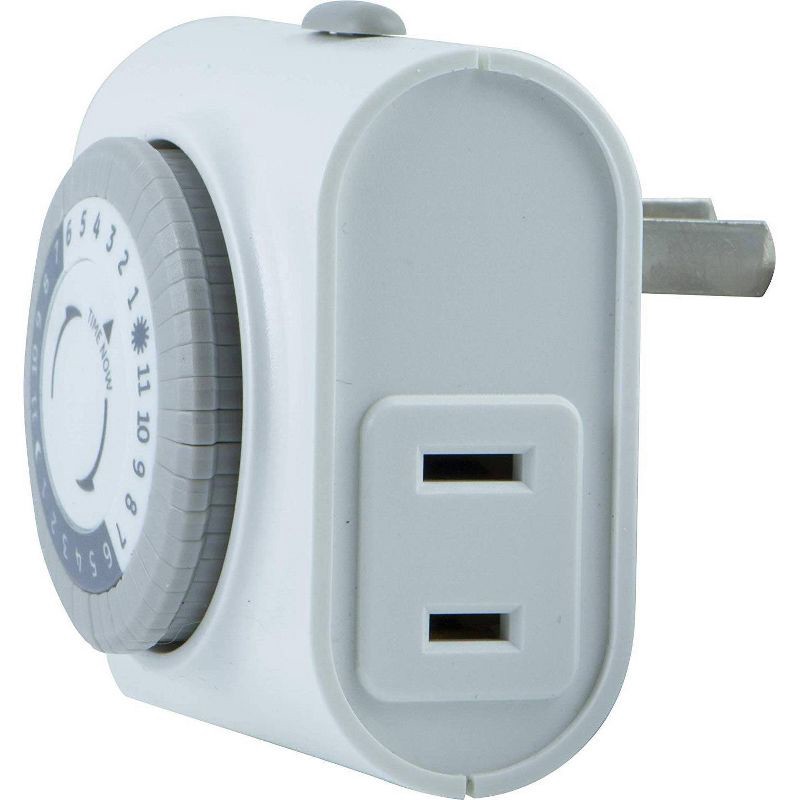 slide 7 of 8, General Electric GE Indoor Mechanical Timer 24hr with 1 Outlet, 1 ct