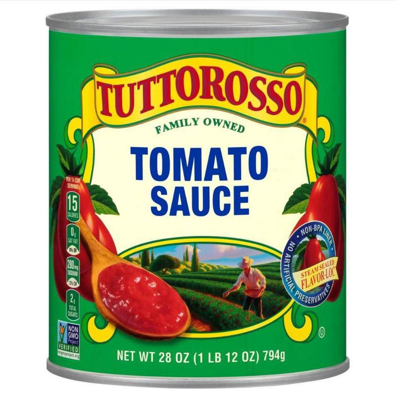 slide 1 of 6, Tuttorosso Crushed Tomatoes with Basil 28oz, 28 oz