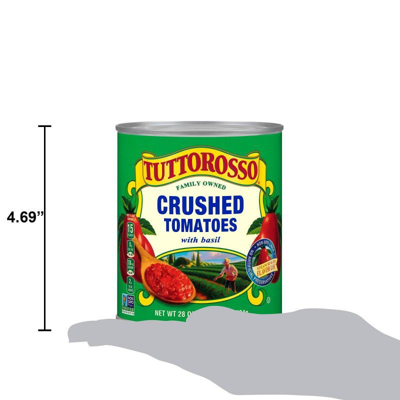 slide 6 of 6, Tuttorosso Crushed Tomatoes with Basil 28oz, 28 oz