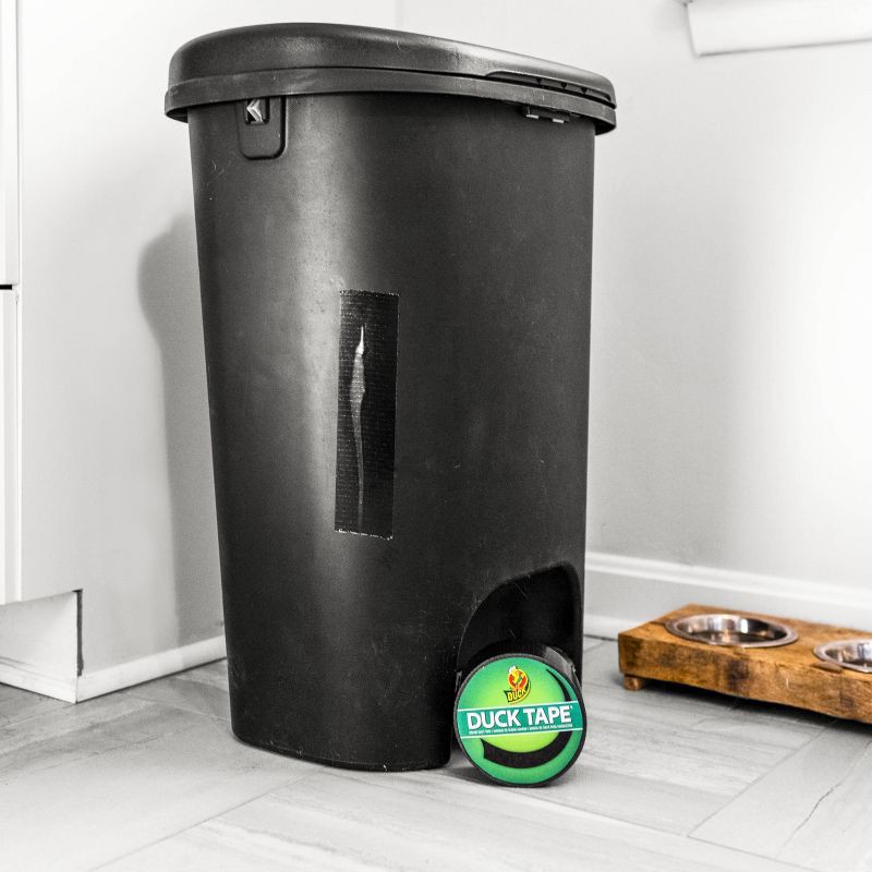 slide 9 of 10, Duck 1.88" x 20yd Duct Industrial Tape Black: Heavy Duty Adhesive, General Use, 60ft Length, 60 ft