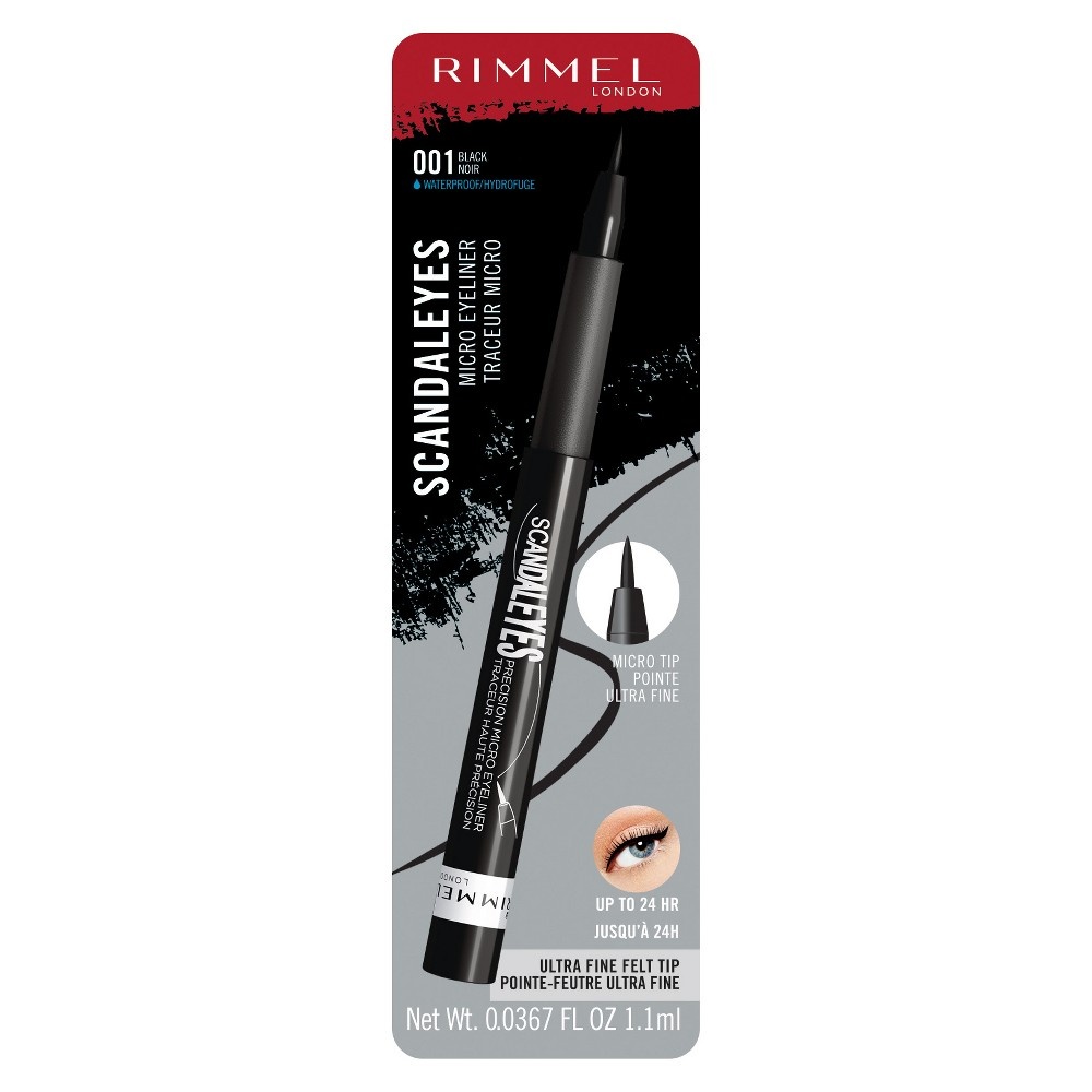 slide 2 of 2, Rimmel Micro Liner - Black, 0.04 oz