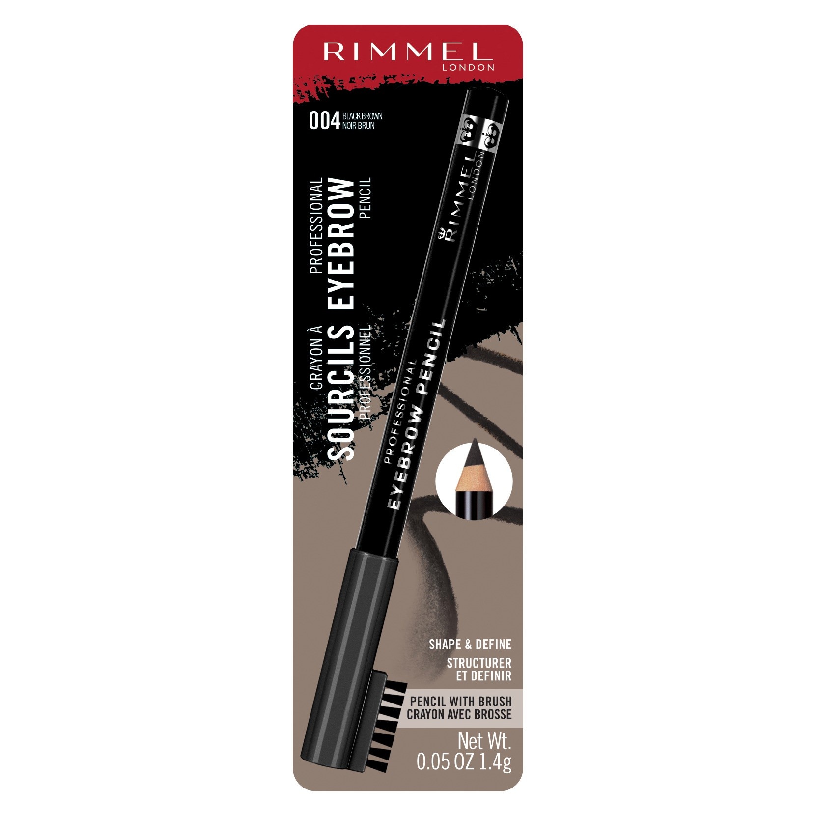 slide 1 of 1, Rimmel Professional Brow Liner - Black Brown, 1 ct