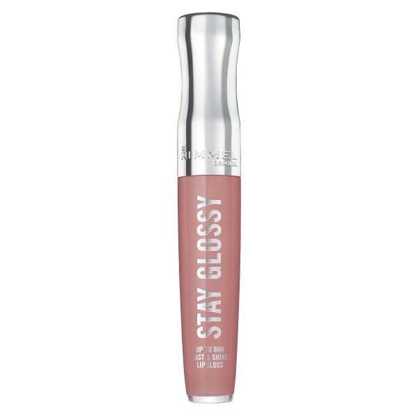 slide 1 of 3, Rimmel Stay Glossy Lip Gloss - Blushing Belgraves - 0.18 fl oz, 0.18 fl oz