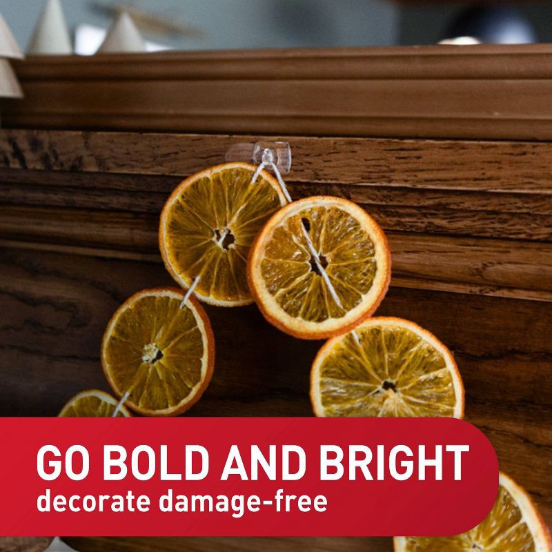 slide 3 of 12, Command Damage-Free Clear Decoration Clips with Adhesive Strips for Christmas Lights and Holiday Decoration, 1 ct