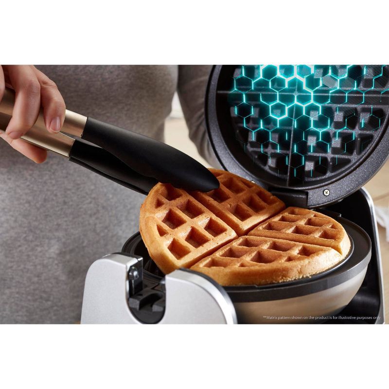 slide 6 of 8, Oster DiamondForce Nonstick Flip Waffle Maker - Silver, 1 ct