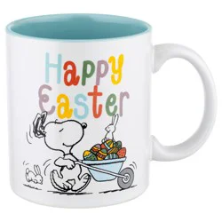 Silver Buffalo 20 oz Ceramic Mug - Peanuts Snoopy Happy Easter