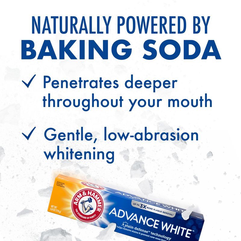 slide 10 of 10, ARM & HAMMER Advance White Extreme Whitening Toothpaste - 6oz/2ct, 2 ct; 6 oz