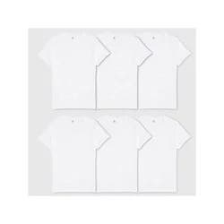 Hanes Men's 6pk V-Neck T-Shirt - White - S: Tagless, Moisture Wicking, Breathable Cotton, Machine Washable