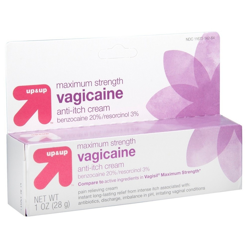 slide 3 of 4, up & up Vagicaine Maximum Strength Cream, 1 oz