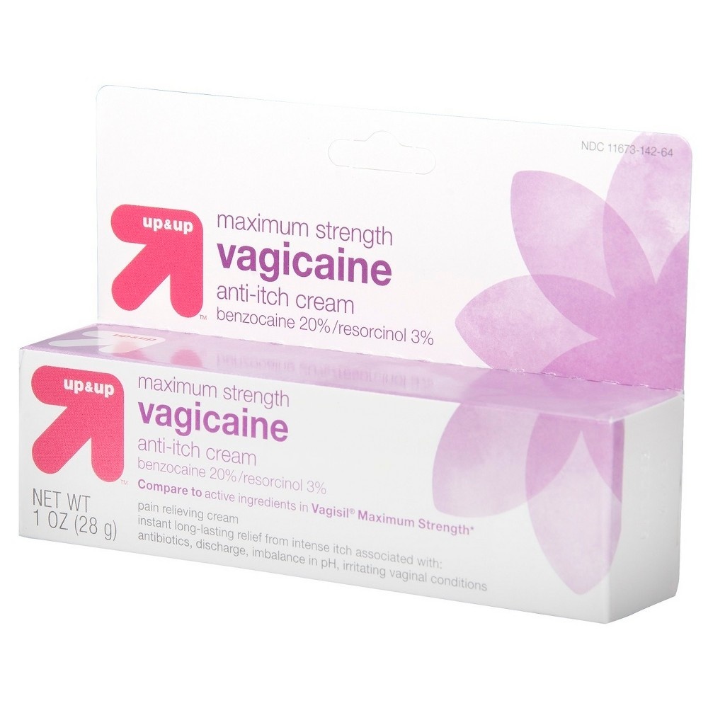 slide 4 of 4, up & up Vagicaine Maximum Strength Cream, 1 oz