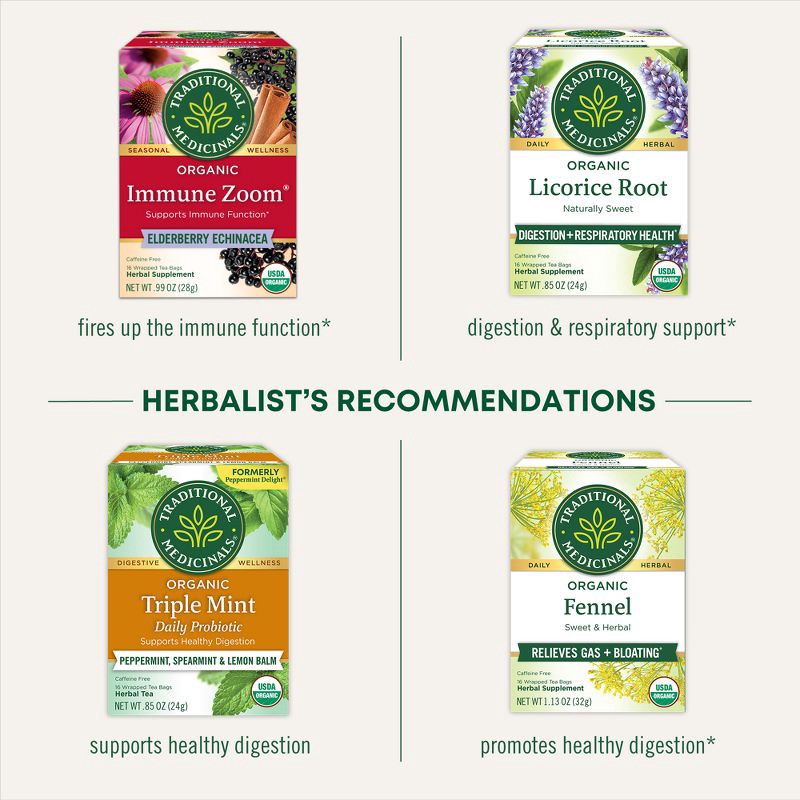 slide 2 of 13, Traditional Medicinals Organic Throat Coat Lemon Echinacea Herbal Tea - 16ct, 16 ct