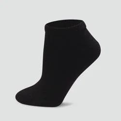 Hanes Women's 10pk Cushioned Low Cut Socks - Black 5-9: Knit, Reinforced Heel & Toe