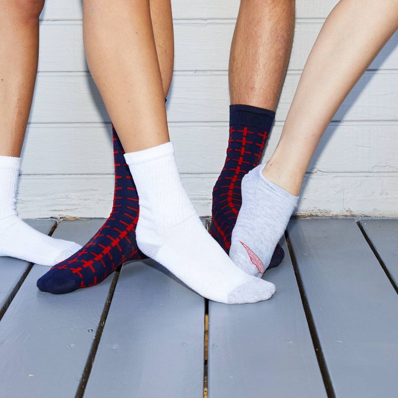 slide 3 of 3, Hanes Premium Women's Cool Comfort Lightweight 6pk No Show Socks - Black/Gray 5-9, 6 ct