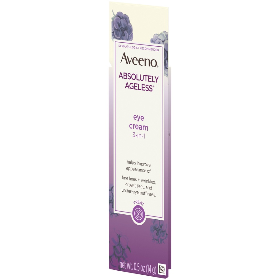 slide 3 of 6, Aveeno Absolutely Ageless Under Eye Cream, 0.5 oz