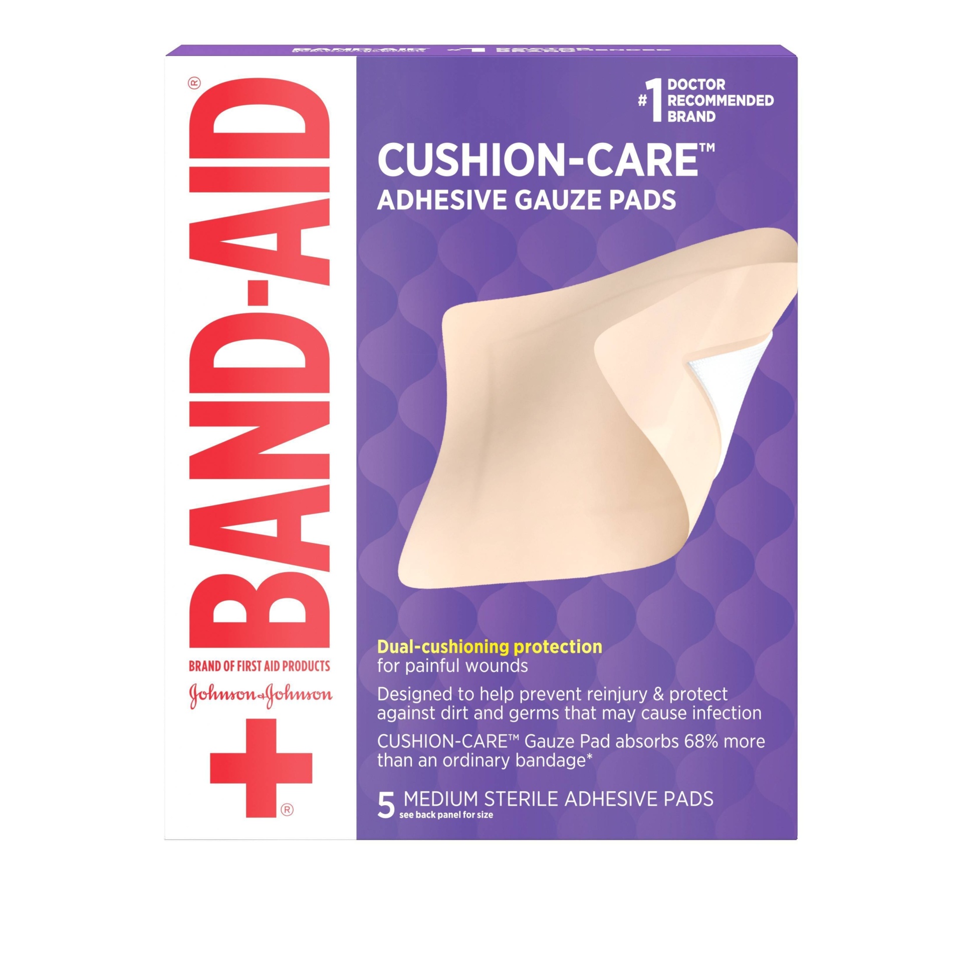 BANDAID Medium Sterile Adhesive Pads 5 ct Shipt