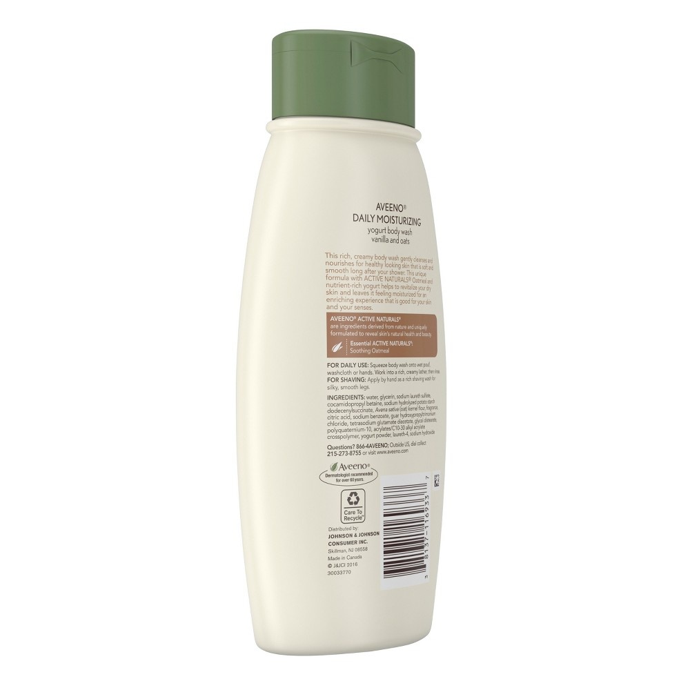 slide 4 of 8, Aveeno Daily Moisturizing Yogurt Body Wash, 18 oz