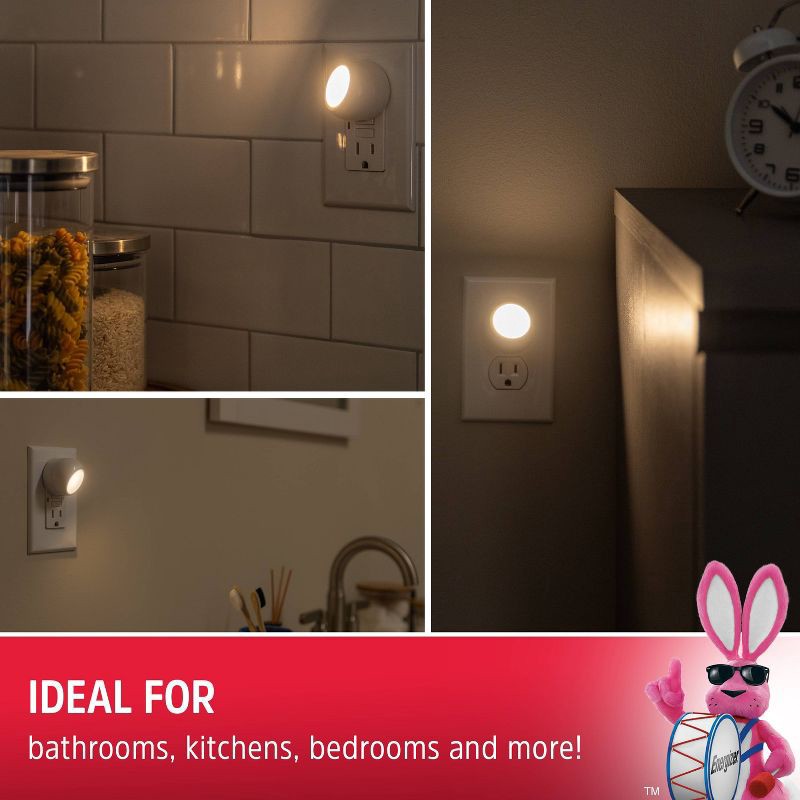 slide 3 of 6, Energizer 2pk Rotating Guide LED Nightlight, 2 ct