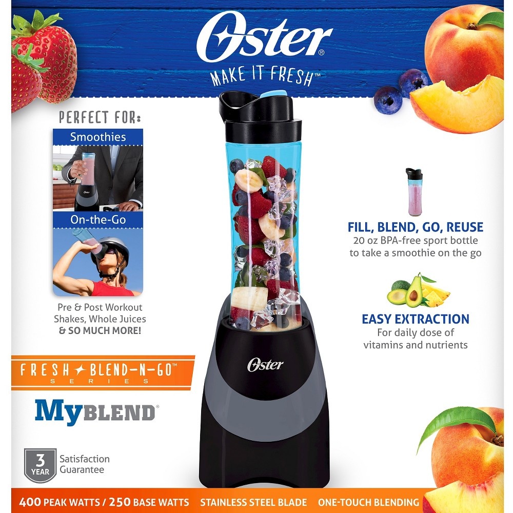 Oster My Blend 400 Watt Personal Blender With Portable 20Oz