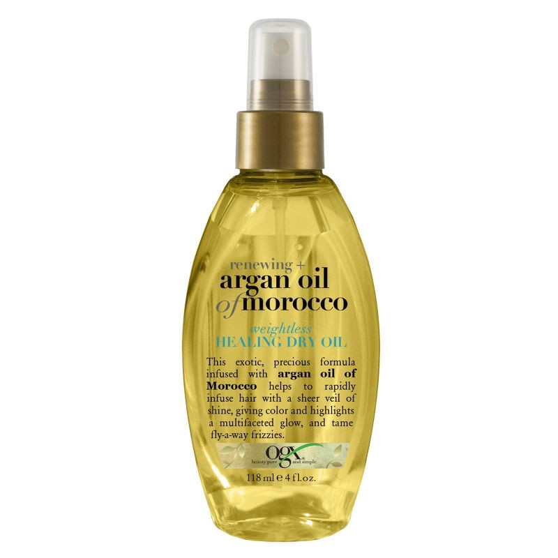 slide 1 of 5, OGX Renewing + Argan Oil of Morocco Weightless Healing Dry Oil Lightweight Hair Oil Mist - 4 fl oz, 4 fl oz