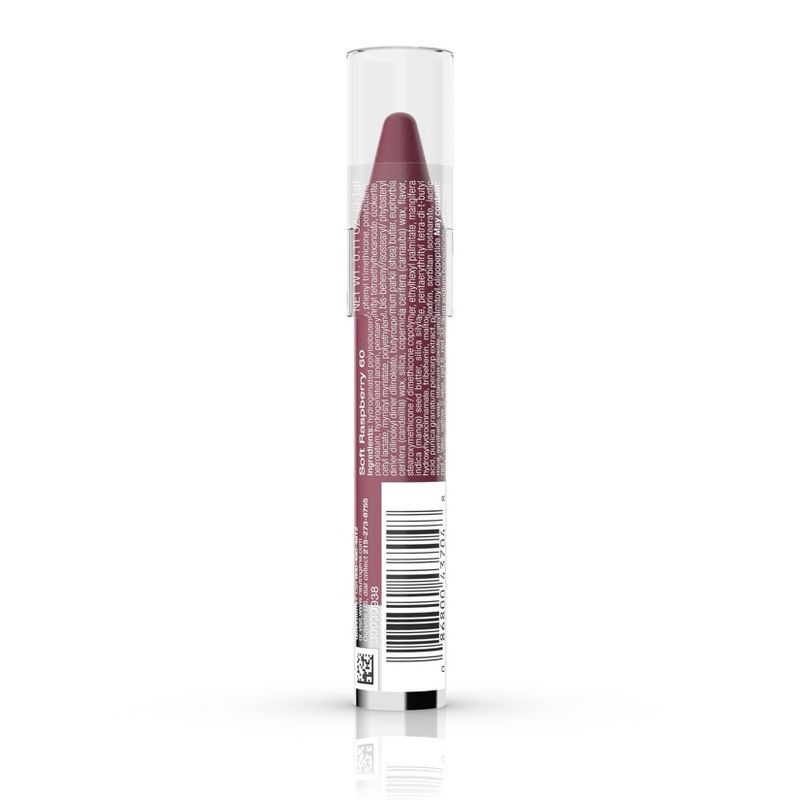 slide 6 of 6, Neutrogena MoistureSmooth Color Stick for Lips, Moisturizing & Conditioning Lipstick with a Balm-Like Formula - 60 Soft Raspberry - 0.11oz, 0.11 oz