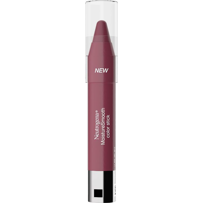 slide 1 of 6, Neutrogena MoistureSmooth Color Stick for Lips, Moisturizing & Conditioning Lipstick with a Balm-Like Formula - 60 Soft Raspberry - 0.11oz, 0.11 oz