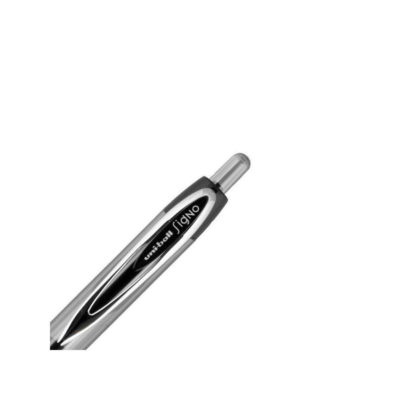 slide 10 of 10, uniball Retractable 207 Black Gel Pens 2ct Click Top 0.7mm Medium Point Pen, 2 ct