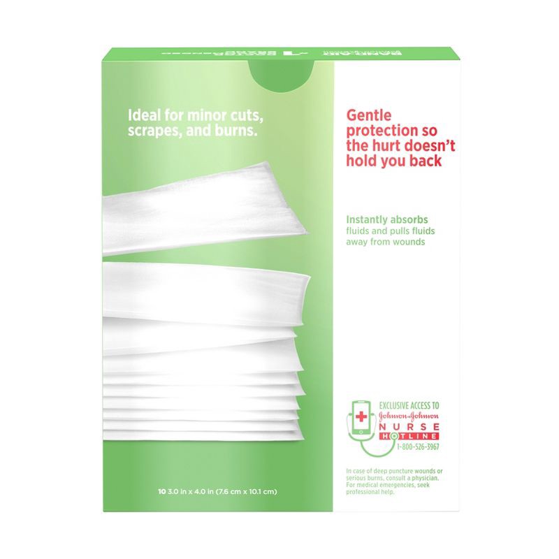 slide 2 of 6, Band-Aid Large Non Stick Pads - 10ct, 10 ct