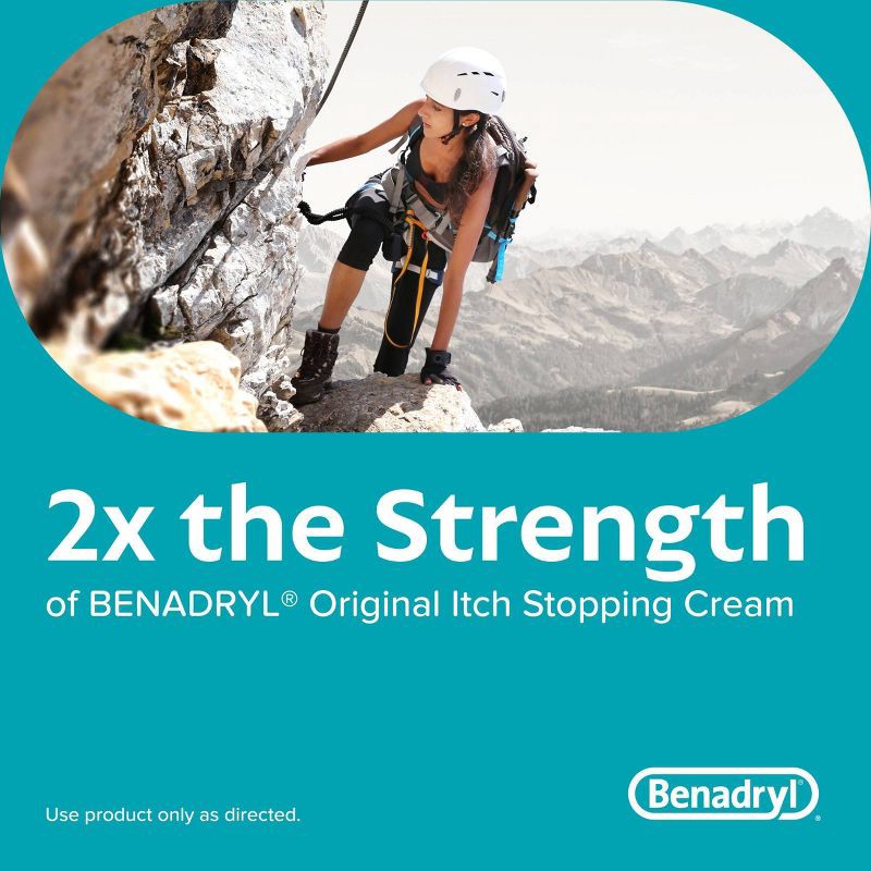 slide 4 of 8, Benadryl Extra Strength Anti-Itch Topical Analgesic Cream - 1oz, 1 oz