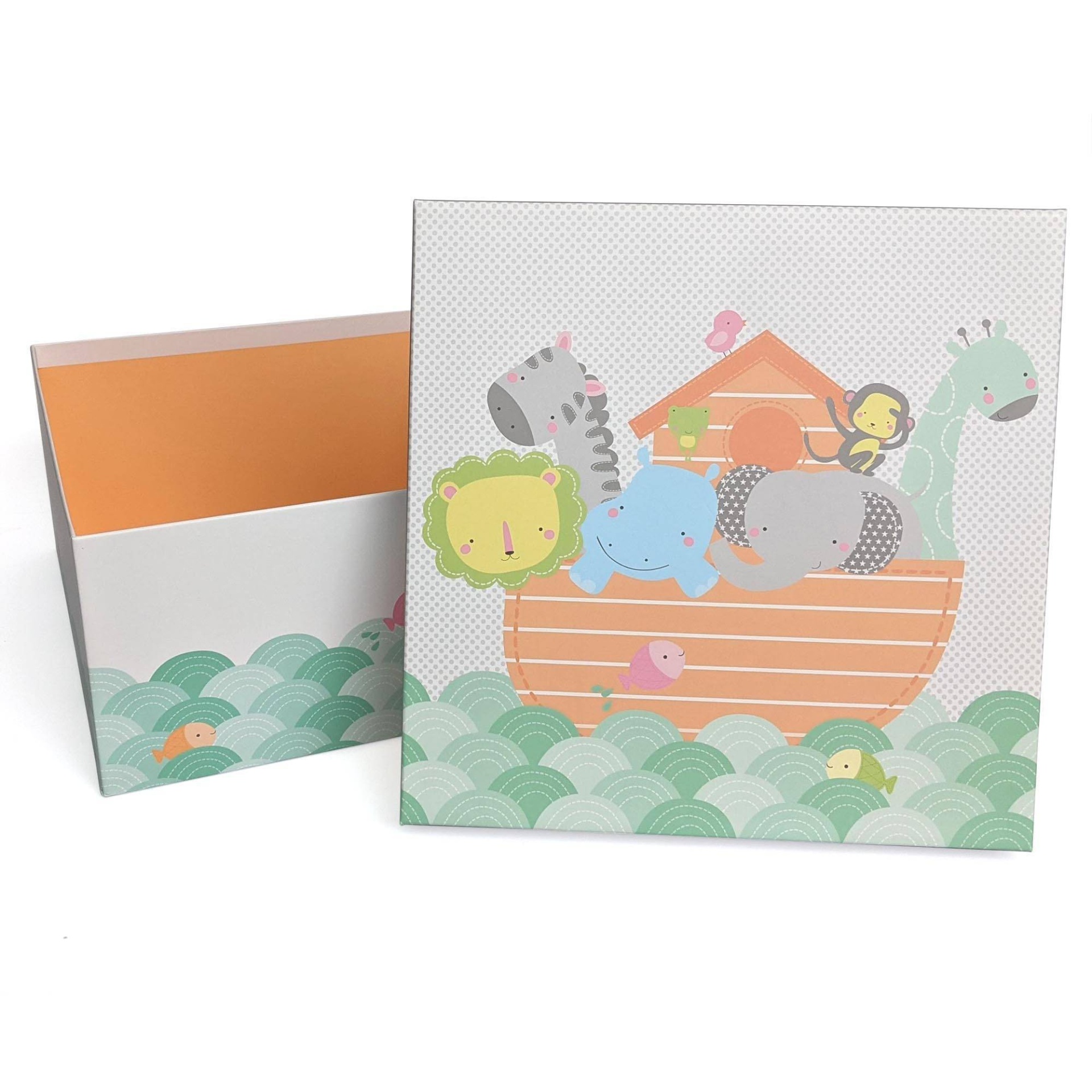 slide 1 of 1, Animals in Ark Baby Shower Gift Box - Spritz, 1 ct