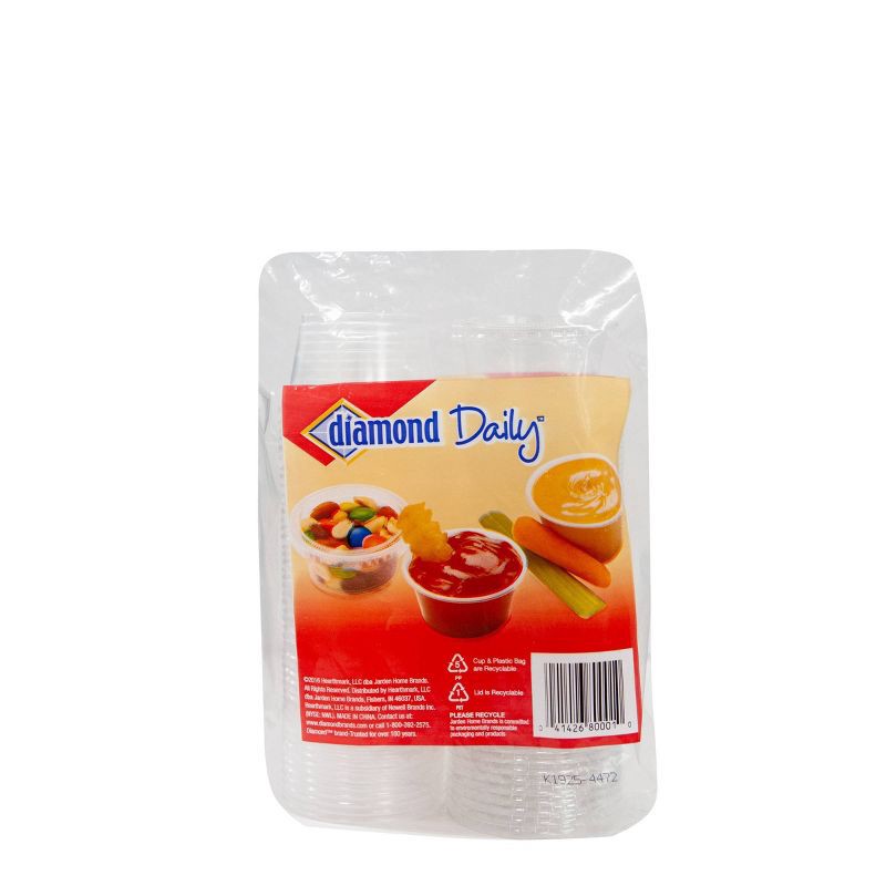 slide 2 of 4, Diamond Multi-Purpose Mini Cups with Lids - 50ct, 50 ct