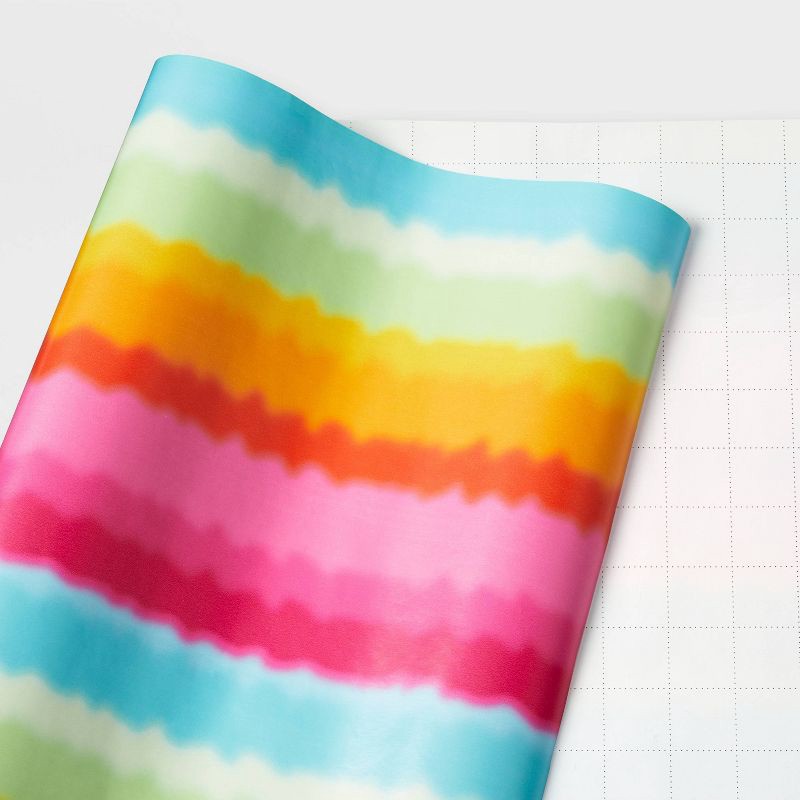 slide 3 of 3, Tie Dye Striped Gift Wrapping Paper - Spritz™, 1 ct