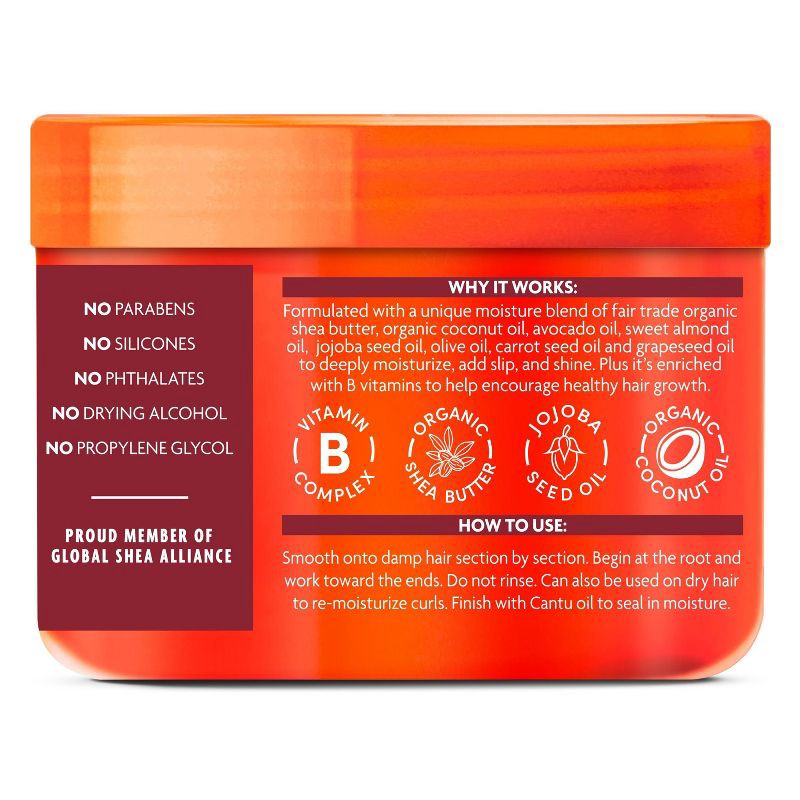 slide 8 of 9, Cantu Natural Hair Coconut Curling Cream with Shea Butter - 12oz, 12 oz