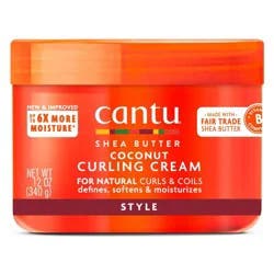 Cantu Natural Hair Coconut Curling Cream with Shea Butter - 12oz