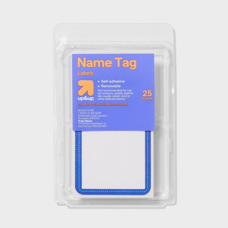 slide 1 of 4, 25ct Name Tags - up&up™, 25 ct