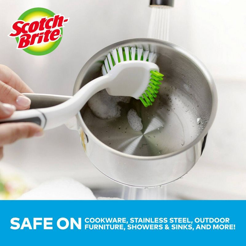 slide 3 of 8, Scotch-Brite Pot & Pan Brush, 1 ct