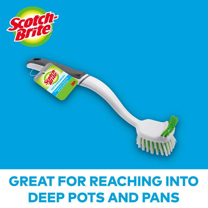 slide 6 of 8, Scotch-Brite Pot & Pan Brush, 1 ct