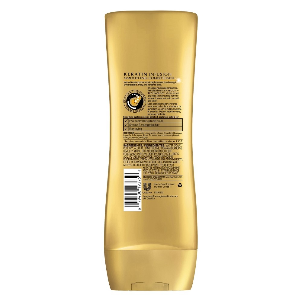 slide 4 of 7, Suave Professionals Smoothing Conditioner Keratin Infusion For Dry Hair Hair Conditioner with 48-hour Frizz Control 12.6 oz, 12.6 fl oz