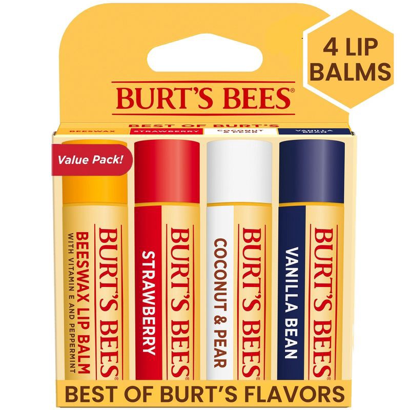 slide 5 of 15, Burt's Bees Lip Balm Best of Burt's - 4ct, 4 ct