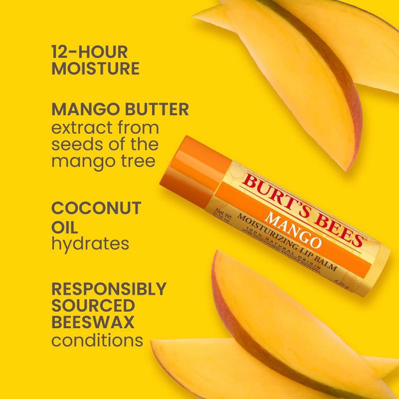 slide 3 of 9, Burt's Bees 100% Natural Origin Moisturizing Lip Balm - Superfruit - 4pk​, 4 ct